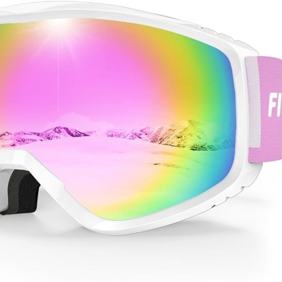 Pink snowboard goggles main image 7